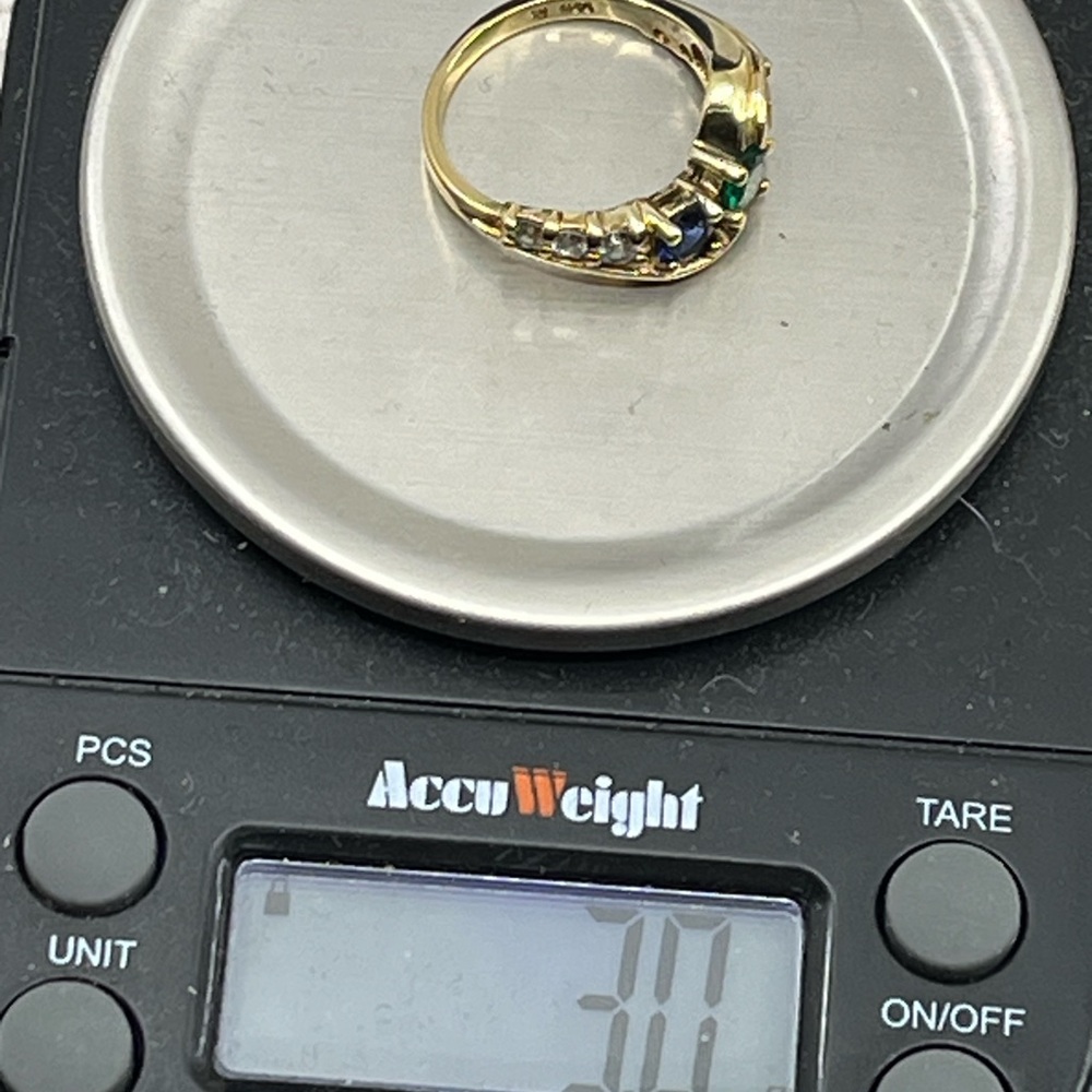 Vintage Avon RJ Graziano 925 Gold Vermeil Multi-Stone Ring Sz 4.75 - Picture 8 of 17